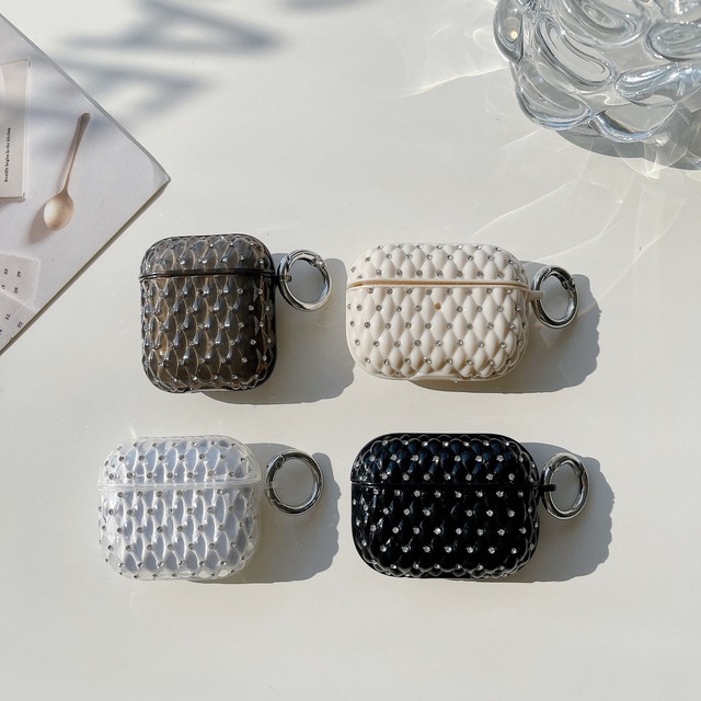 キラキラ　アーガイル　AirPods 保護ケース　✳︎送料無料✳︎