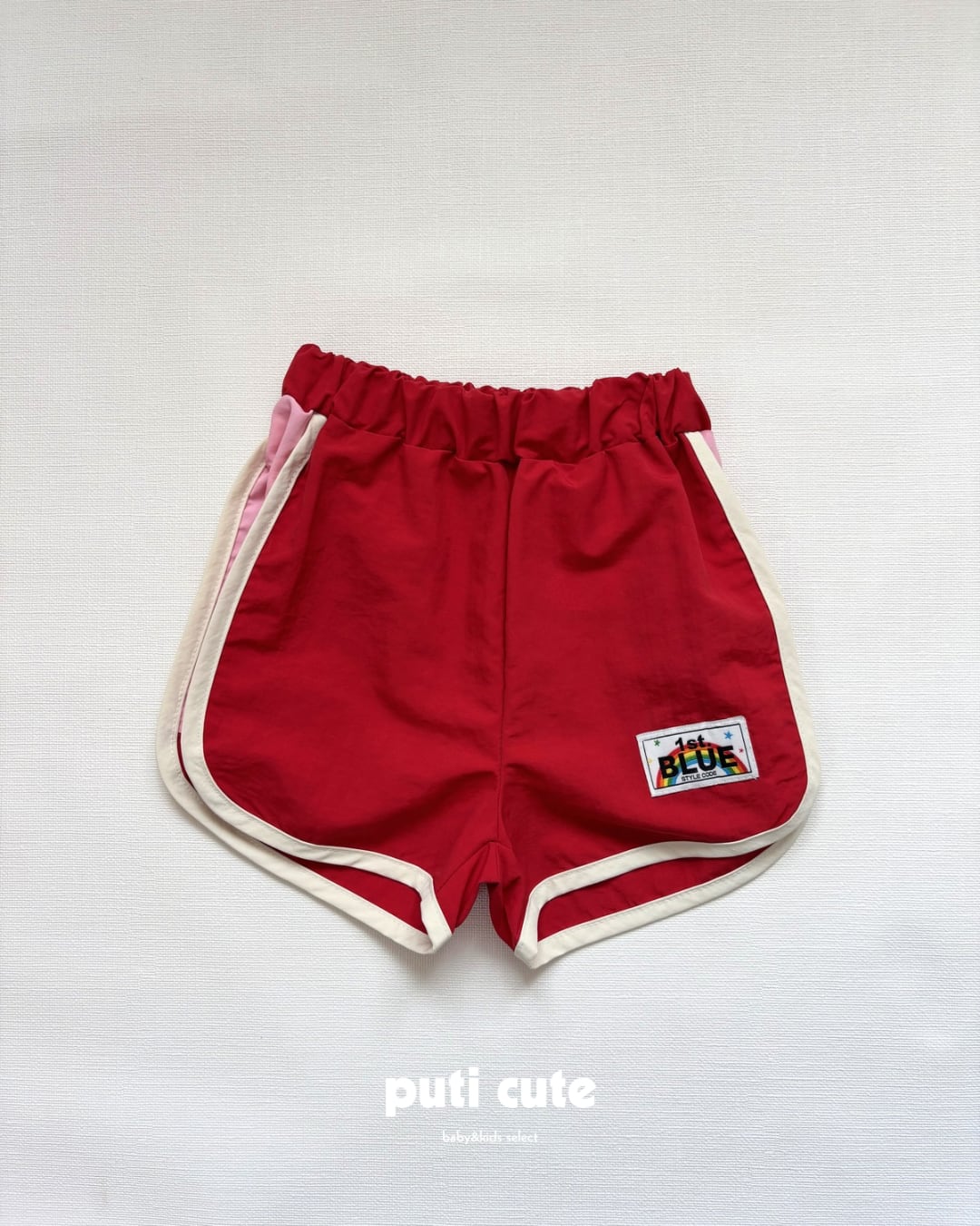 90-120 ꒰ 即納 ꒱ First color blocking shorts / 1st blue ⸝⋆