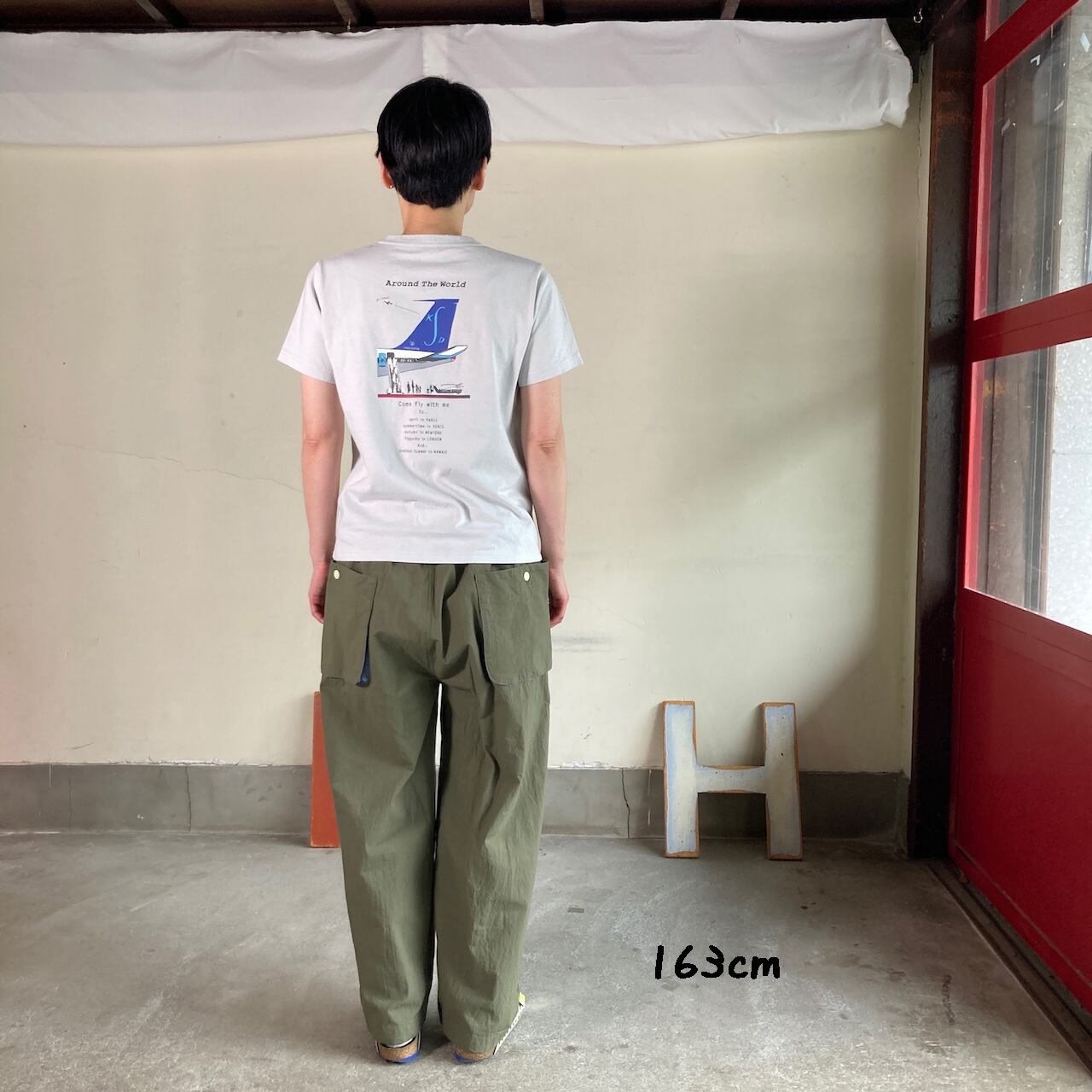 半袖UNI Tシャツ BASIC FIT【Around the World】A柄Come fly with me