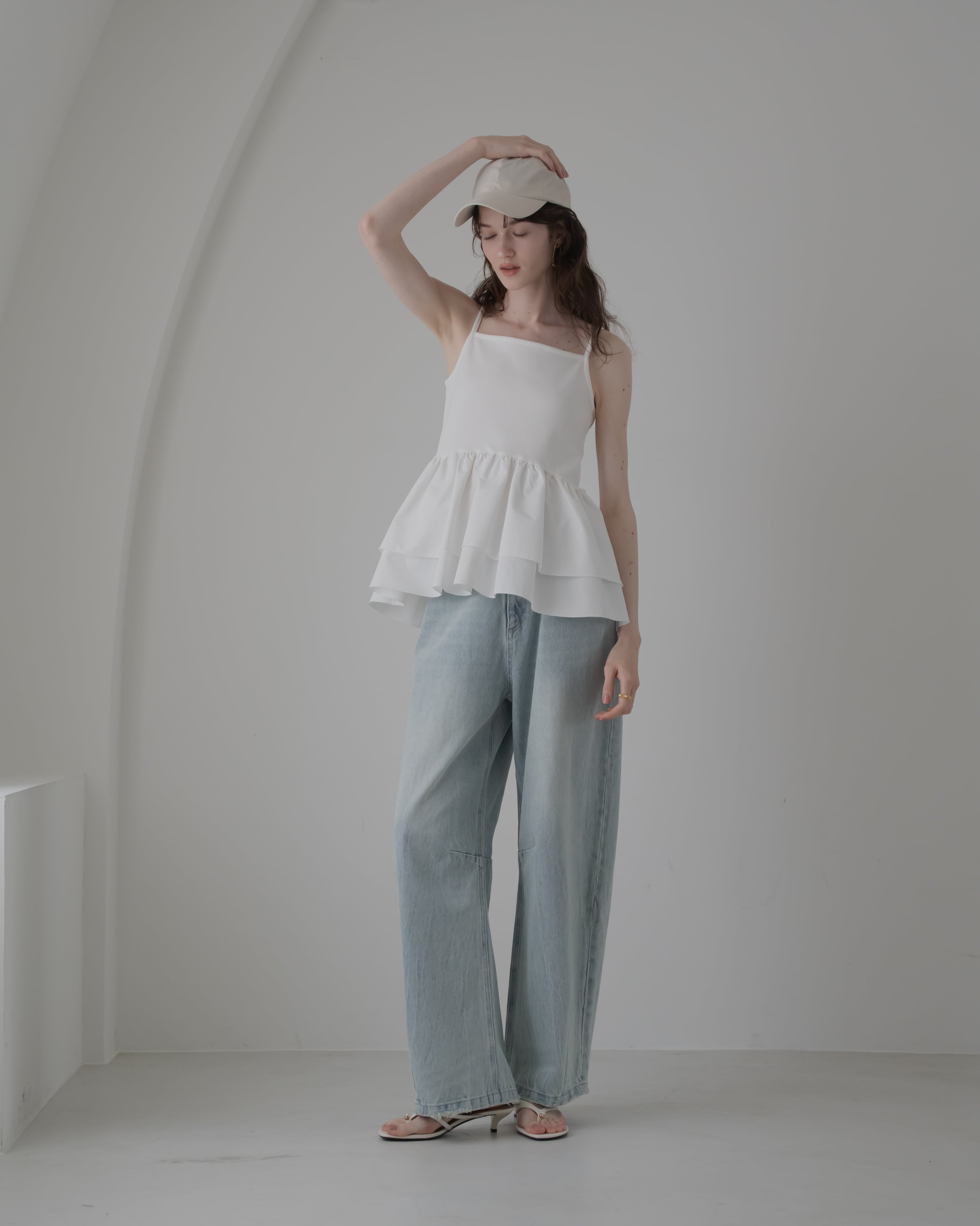 volume peplum cami【通常商品】3〜5日営業日 | pois