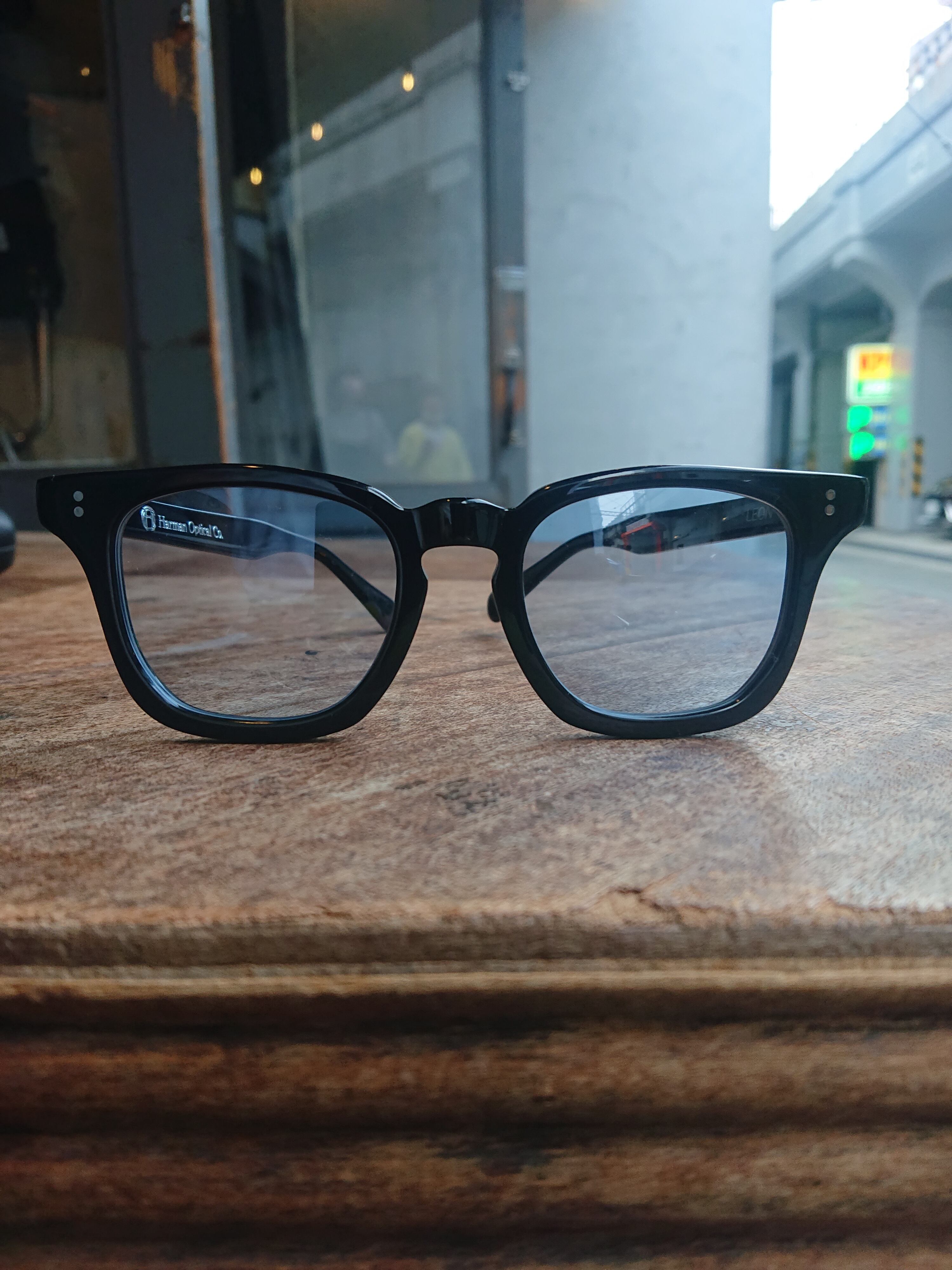 Harman Optical Co.“LEON” Black × Blue | BOW & ARROW WEB STORE