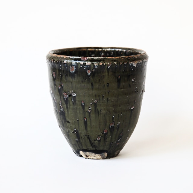 黒化粧植木鉢“碗型 B” (小野象平)