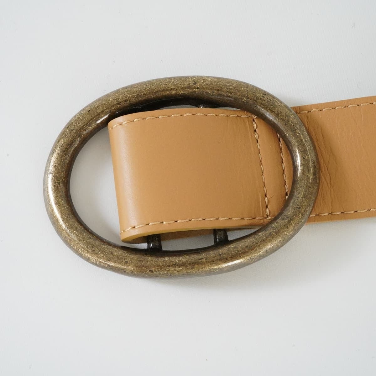 CLANE クラネ CIRCLE BUCKLE WIDE BELT サークルバックルワイドベルト