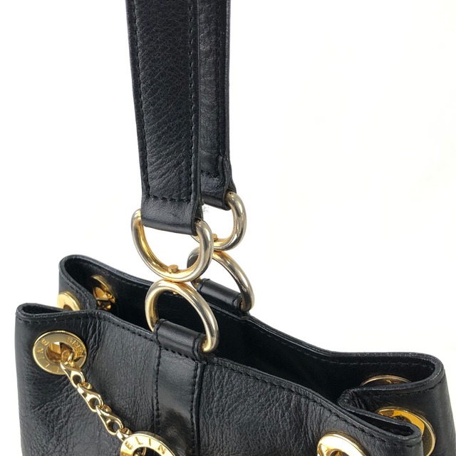 CELINE セリーヌ トグルチェーン マンテル レザーショルダーバッグ ブラック vintage ヴィンテージ オールド s2ztup