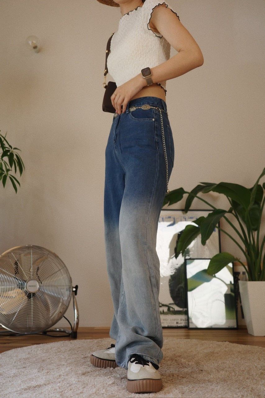 グラデーションデニムパンツ/ブルー | osrsofficial