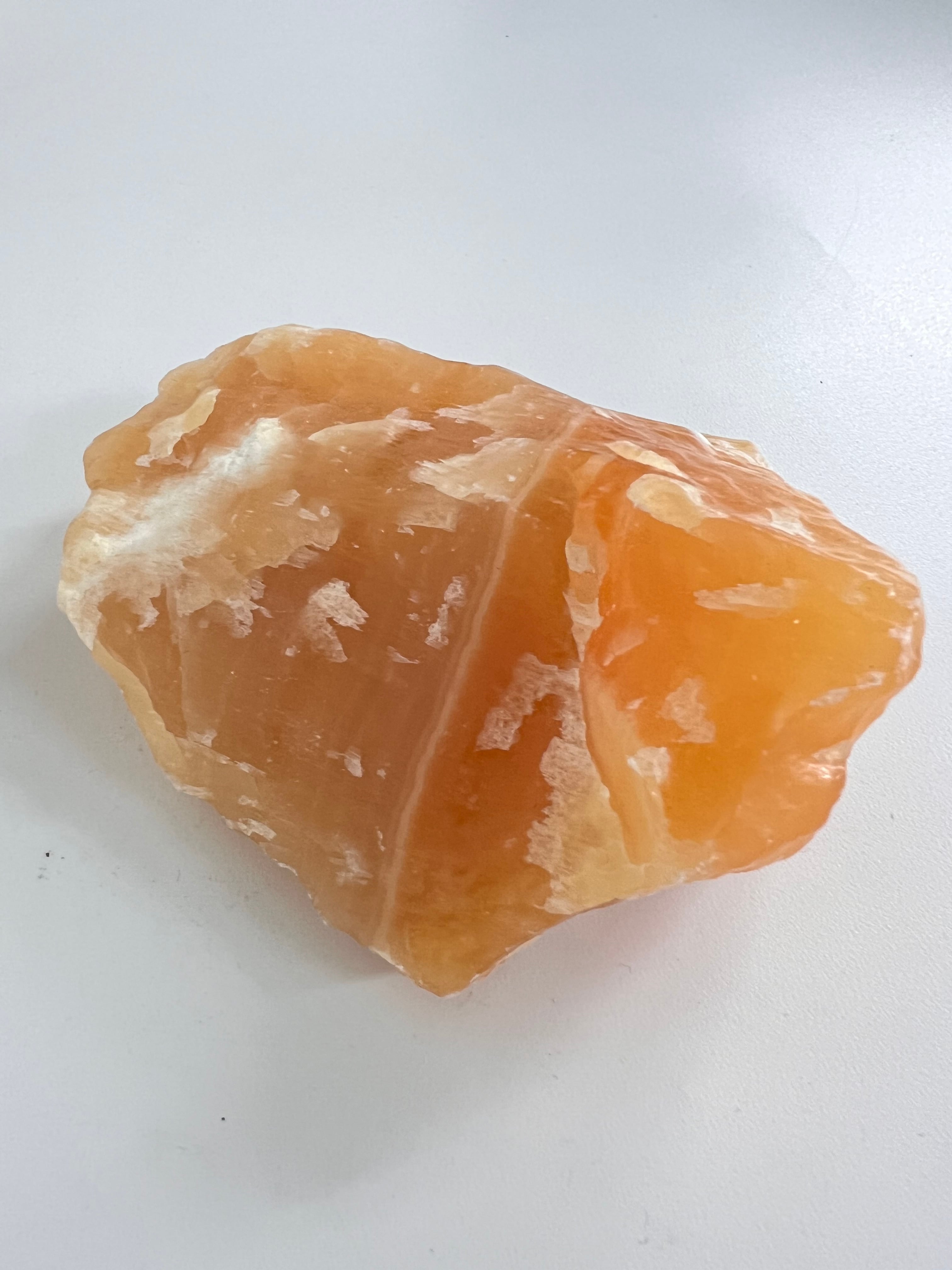 E33078】オレンジカルサイト 方解石 オレンジ カルサイト 天然石 原石