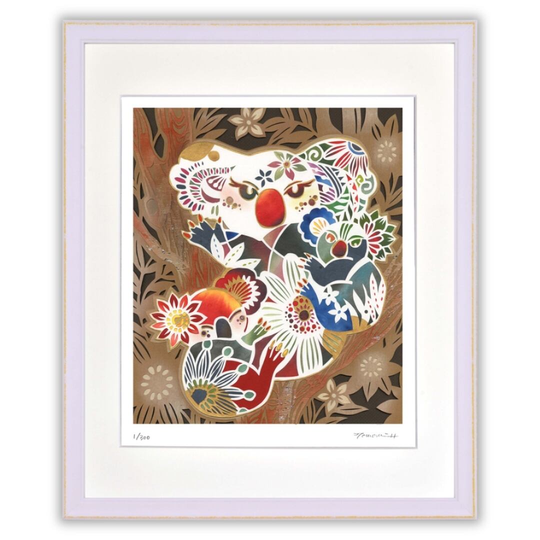 平石智美 「コアラの親子」