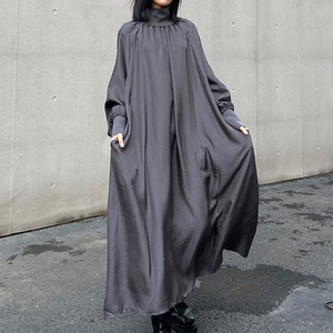 Turtleneck Long Loose Dress / タートルネック ロング ルーズ ワンピース