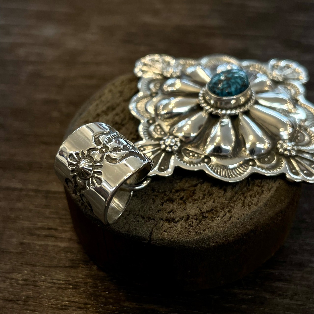 ダレルキャドマン(DarrellCadman) キングマンターコイズスタンプワークTOP - 3