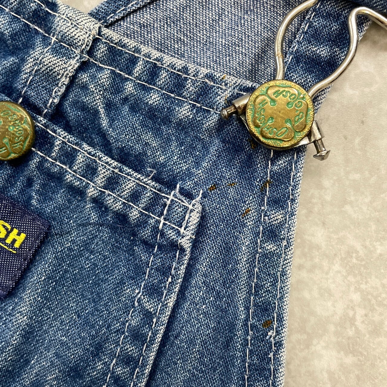 kids】70年代 USA製 OSHKOSH オシュコシュ デニム オーバーオール