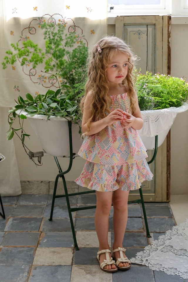【5/9〆予約】<flo>  Berry sleeveless blouse