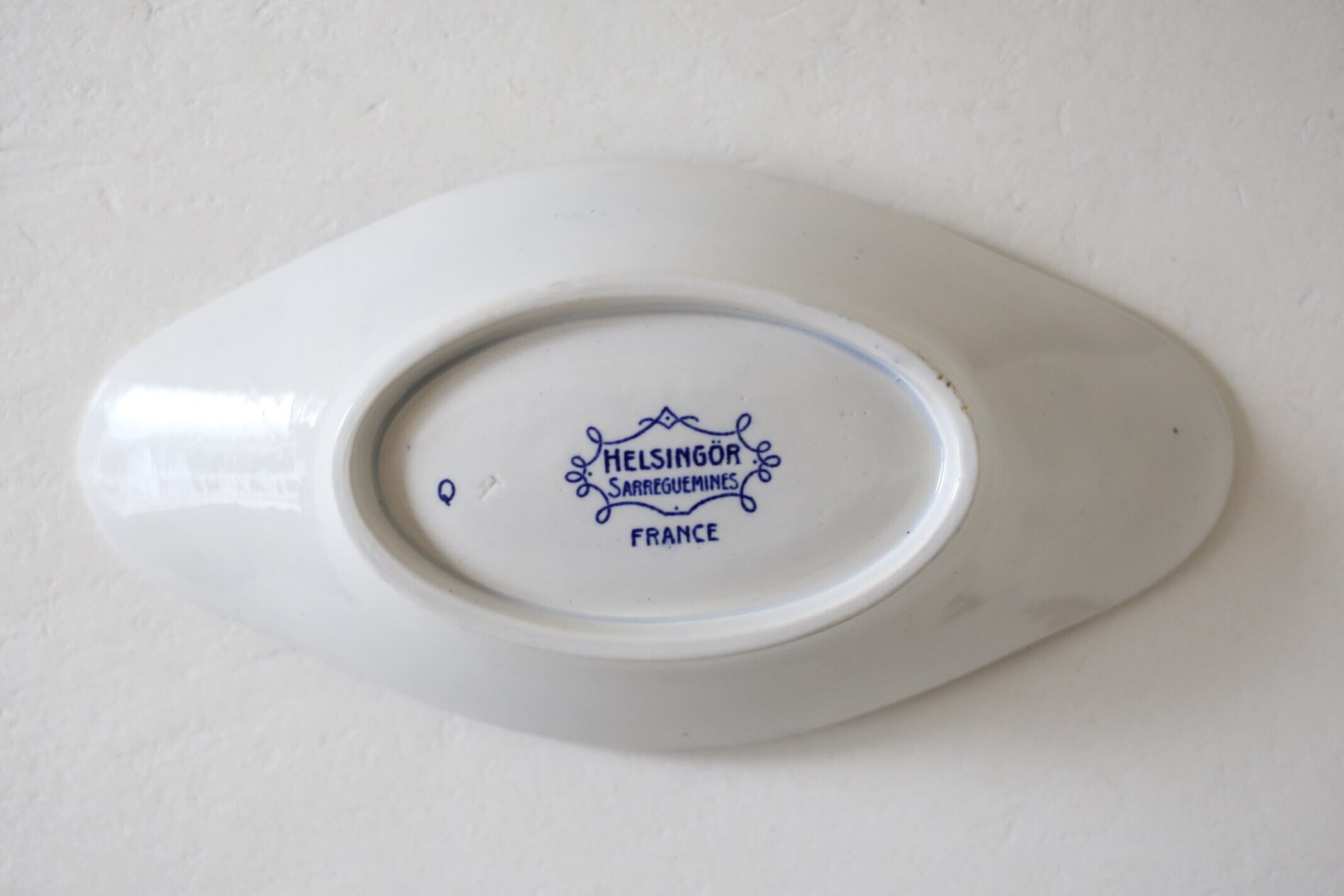 フランス アンティーク SARREGUEMINES サルグミンヌ 『HELSINGÖR