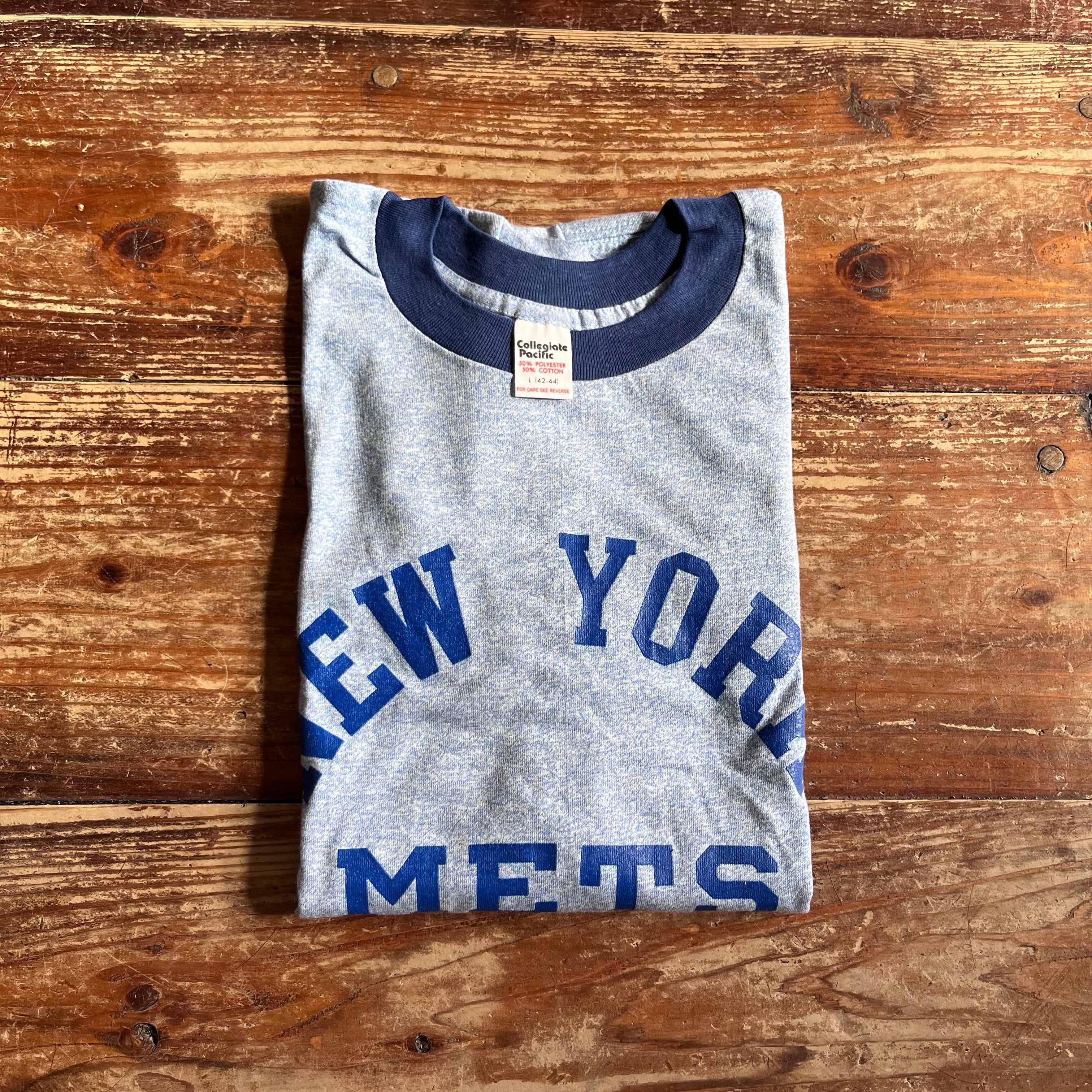 1980's Collegiate Pacific "New York Mets" Ringer Tee