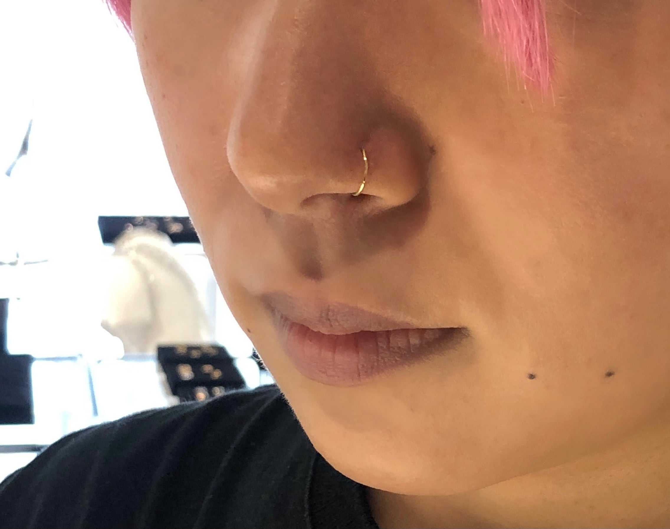 ノストリル用 フープピアス hoop earring K18YellowGold #LJ22020P | LANIE