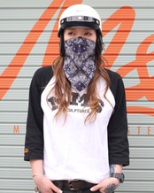 ROBIN FACEMASK /ペイズリー ネイビー