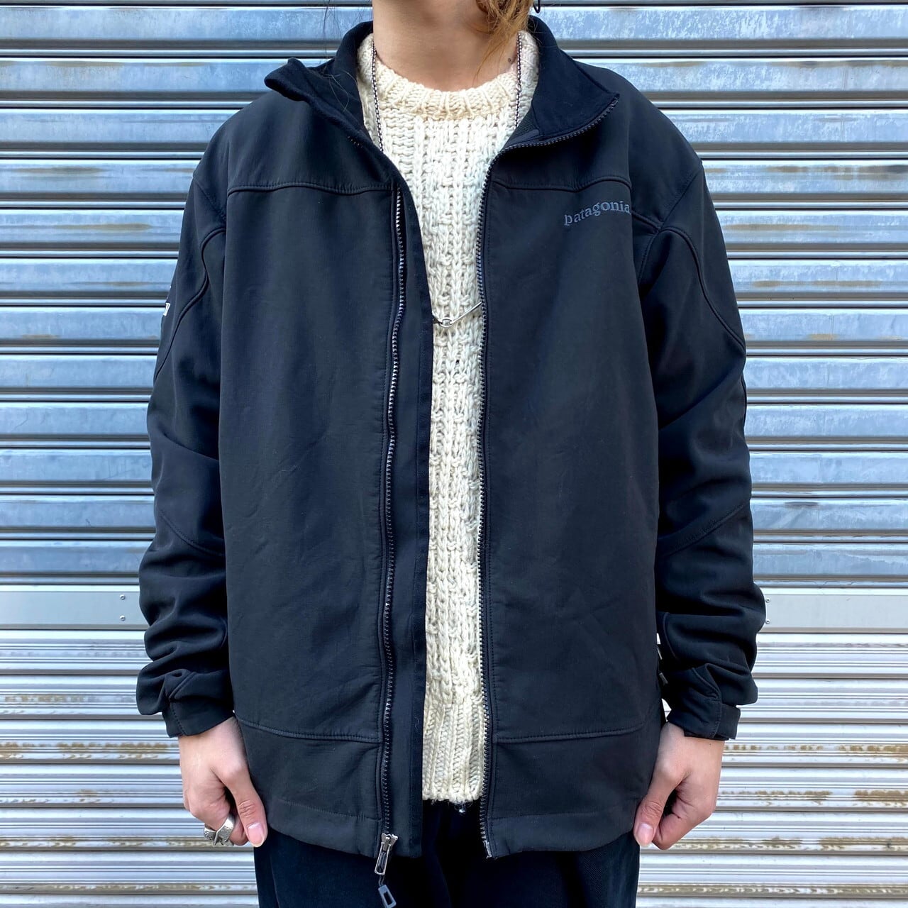 MENs S  パタゴニア アズ ハイブリッド ジャケット ADZE HYBRID JACKET ポーラテック ウィンドブロック 防風 ソフトシェル フリース 生産終了モデル 入手困難 PATAGONIA 83450 UWTB Underwater Blue ブルー系