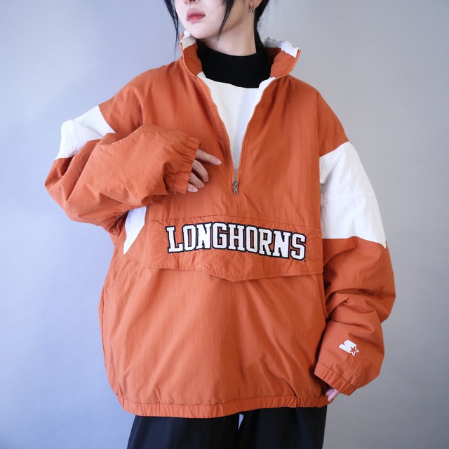 "STARTER " Texas Longhorns nylon pullover half-zip jacket