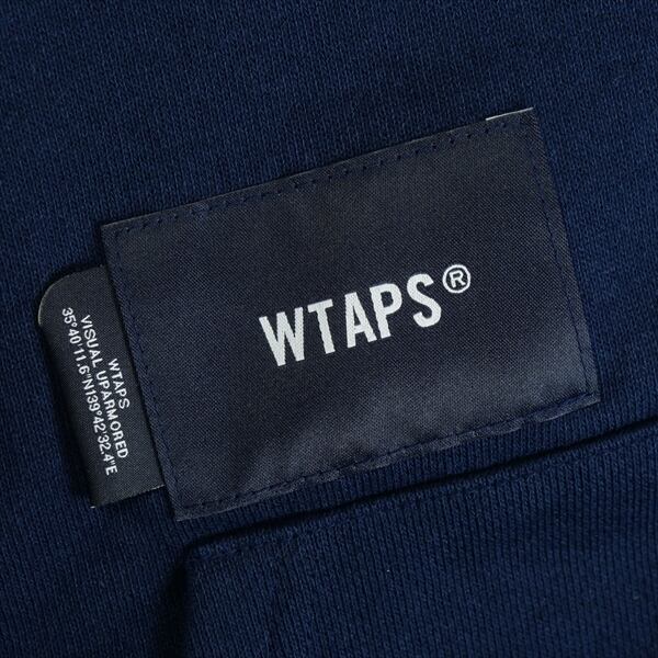 WTAPS パーカー ネイビー L WTAPS ダブルタップス パーカー ネイビー ジップ 裏起毛 - メルカリ
