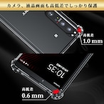 Hy+ Xperia1 III 耐衝撃 ケース SO-51B SOG03 カバー ストラップホール 米軍MIL規格 クリア 衝撃吸収ポケット内蔵 TPU ケース 透明クリア