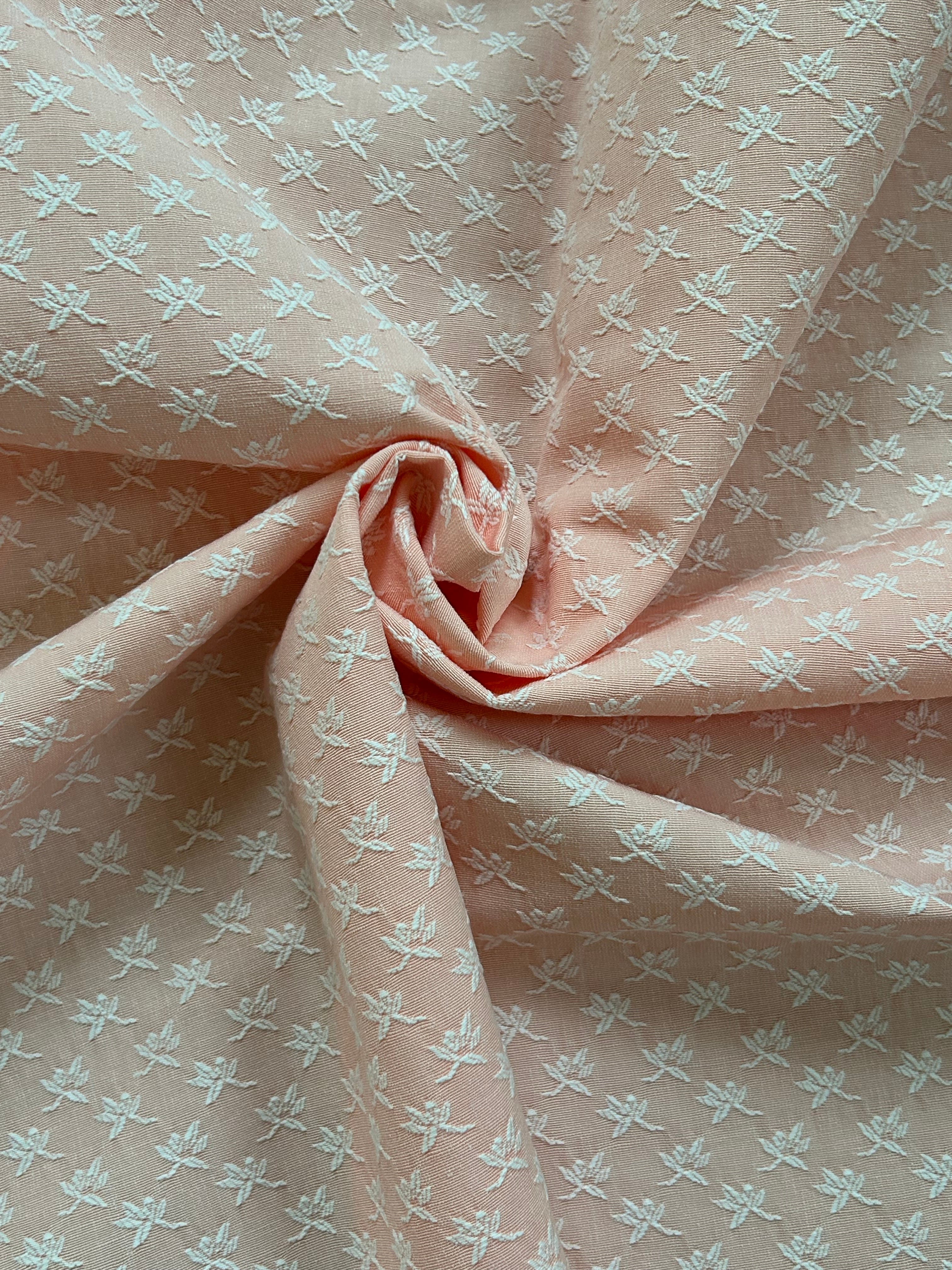 輸入インテリアファブリック 織模様 さくらピンク カルトナージュ お茶箱 スツール