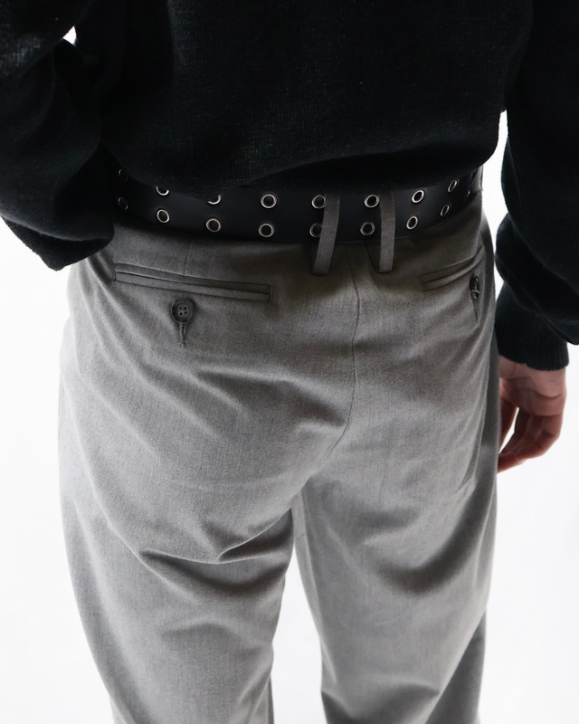 No-Tuck Gray Straight Slacks