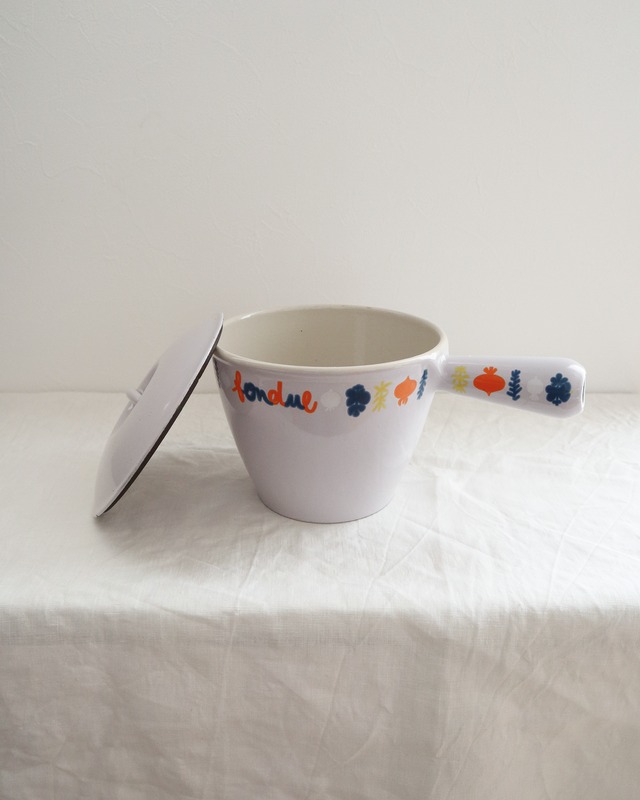 フランスヴィンテージ Le Creuset ル・クルーゼ 愛らしいフォンデュ鍋