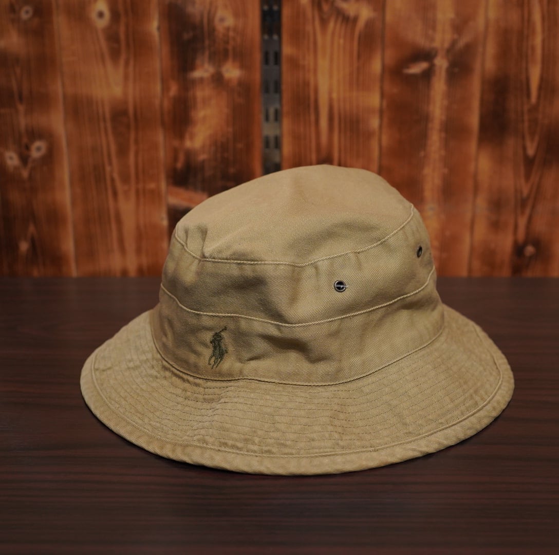 RRL ダブルアールエル バケットハット ベージュ L RRL デニム バケットハット M 59cm/ラルフローレン ralphlauren 帽子