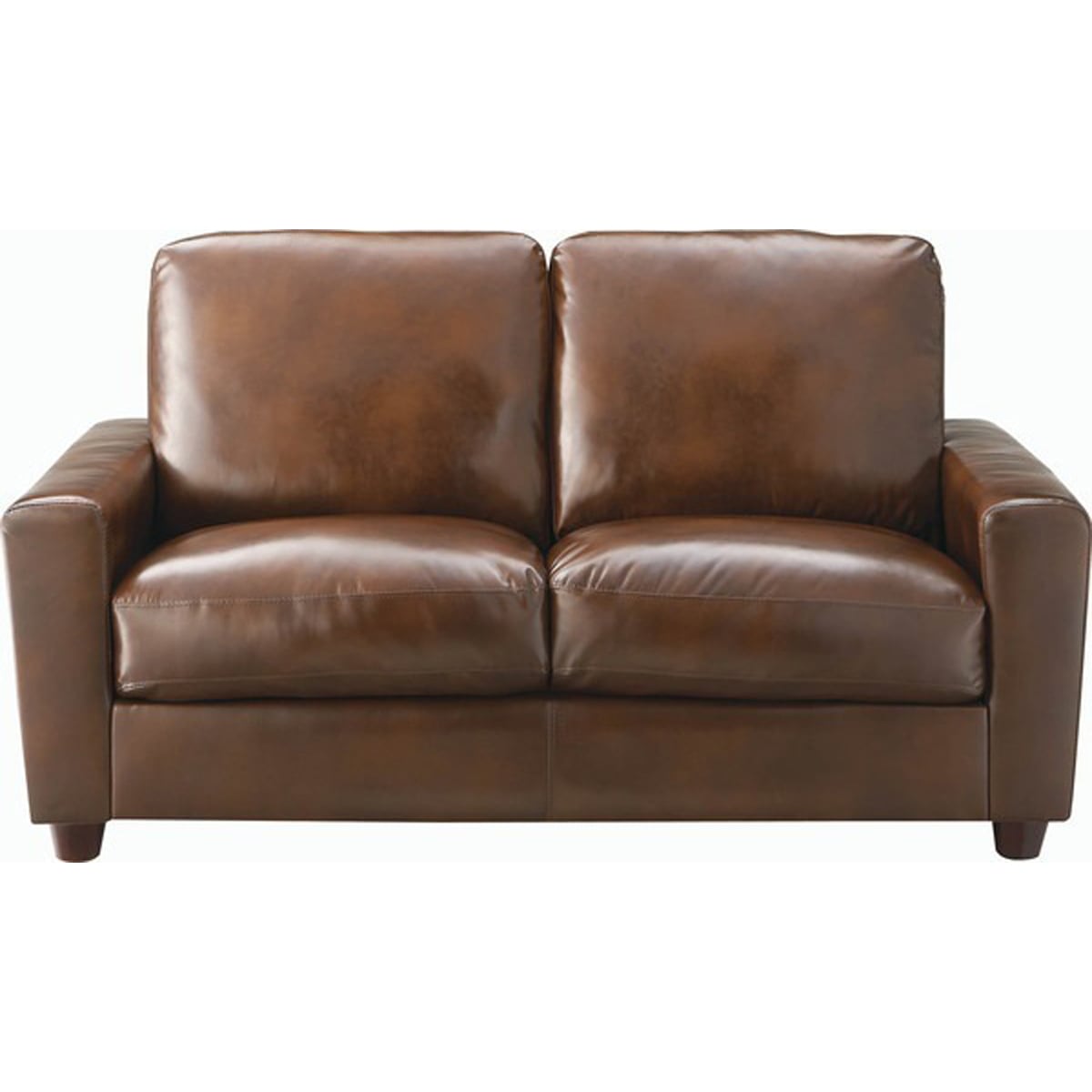 クラフトソファ 2人掛 木フレーム Sバネウィービングベルト ボンデッドレザー 合皮