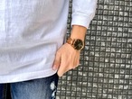 EINBAND Reise Olive & Gold 木製腕時計 40mm