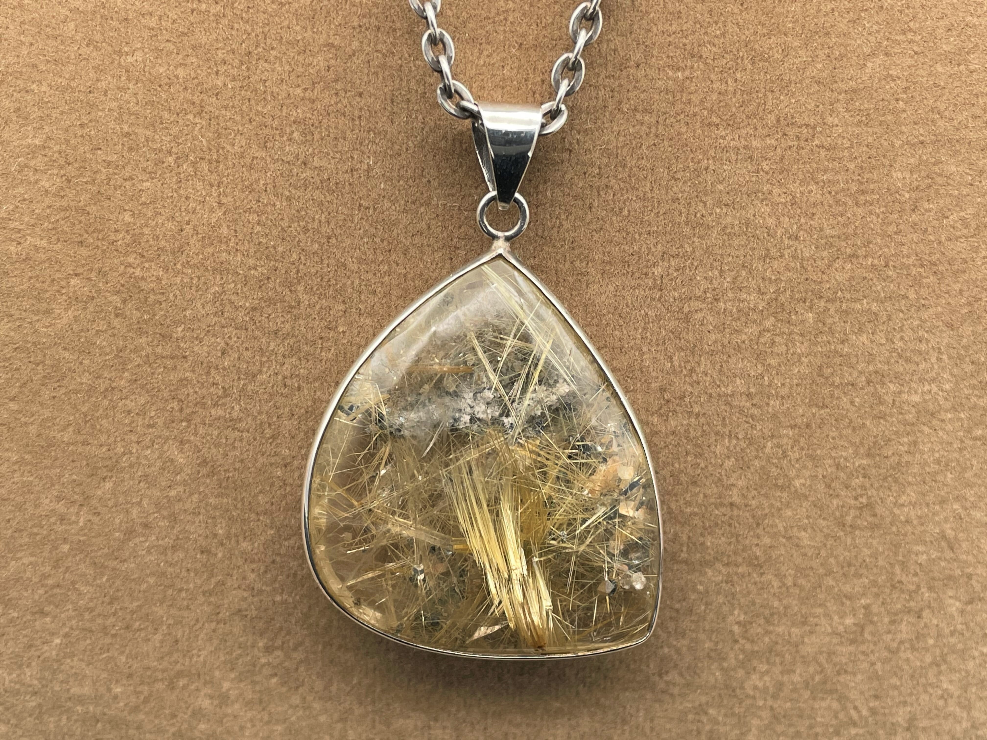 シルバー925ペンダントトップ（ガーデンルチルクォーツ） | DantaliaN