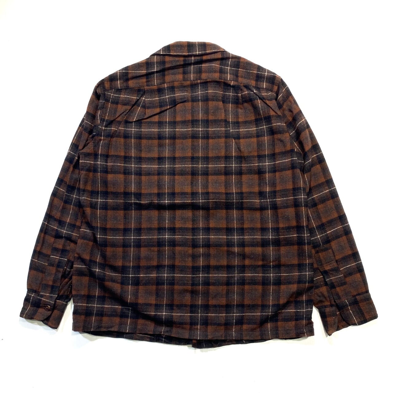 50年代 ペンドルトン PENDLETON チェック柄 ボードシャツ ウールボックスシャツ メンズL ヴィンテージ /eaa383984