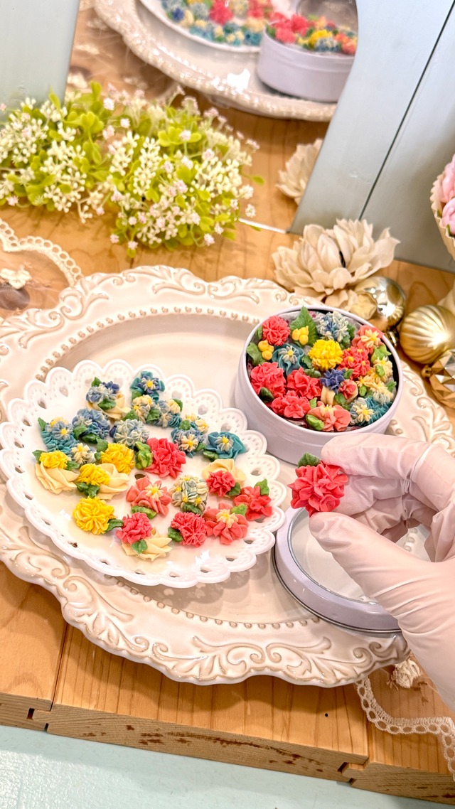 花咲く あんクッキー缶｜食べられるお花のクッキーギフト