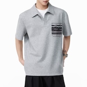 パッチポケット ニットポロシャツ af0170