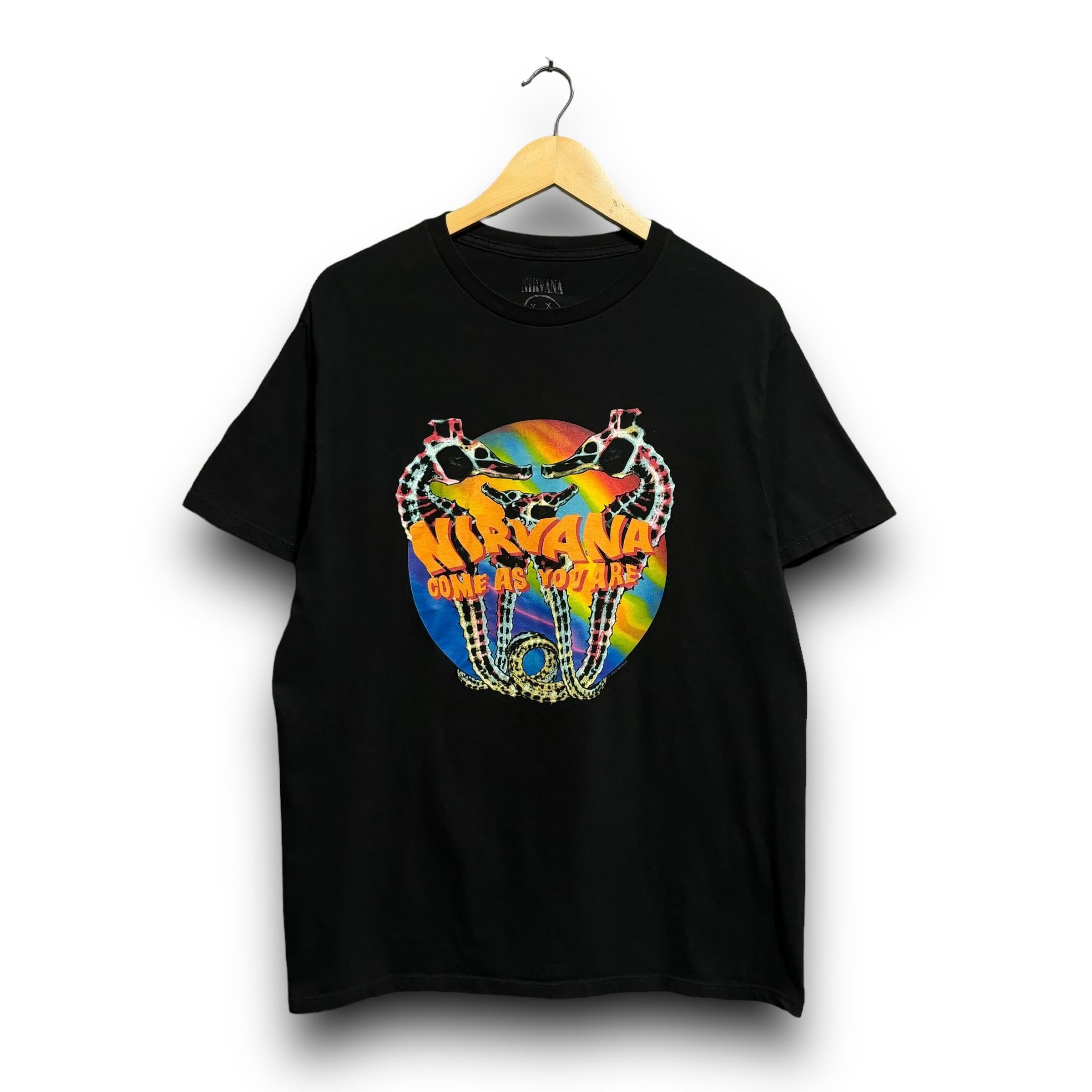 L】Nirvana ニルヴァーナ COME AS YOU ARE オフィシャル リプリントT  