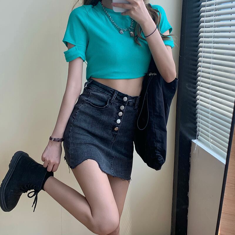 スタイルハイウェストウェストショートスカート Aラインショーツ ブルマー 萌量不足22297929683