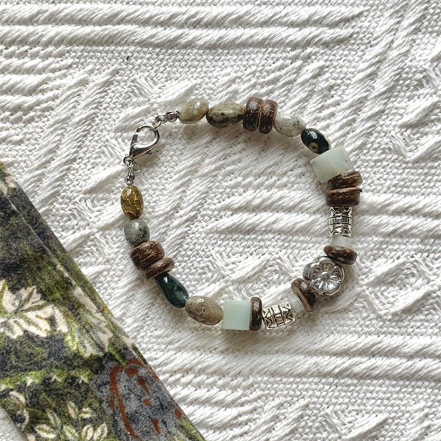 Xun民族風の手作りビーズブレスレット