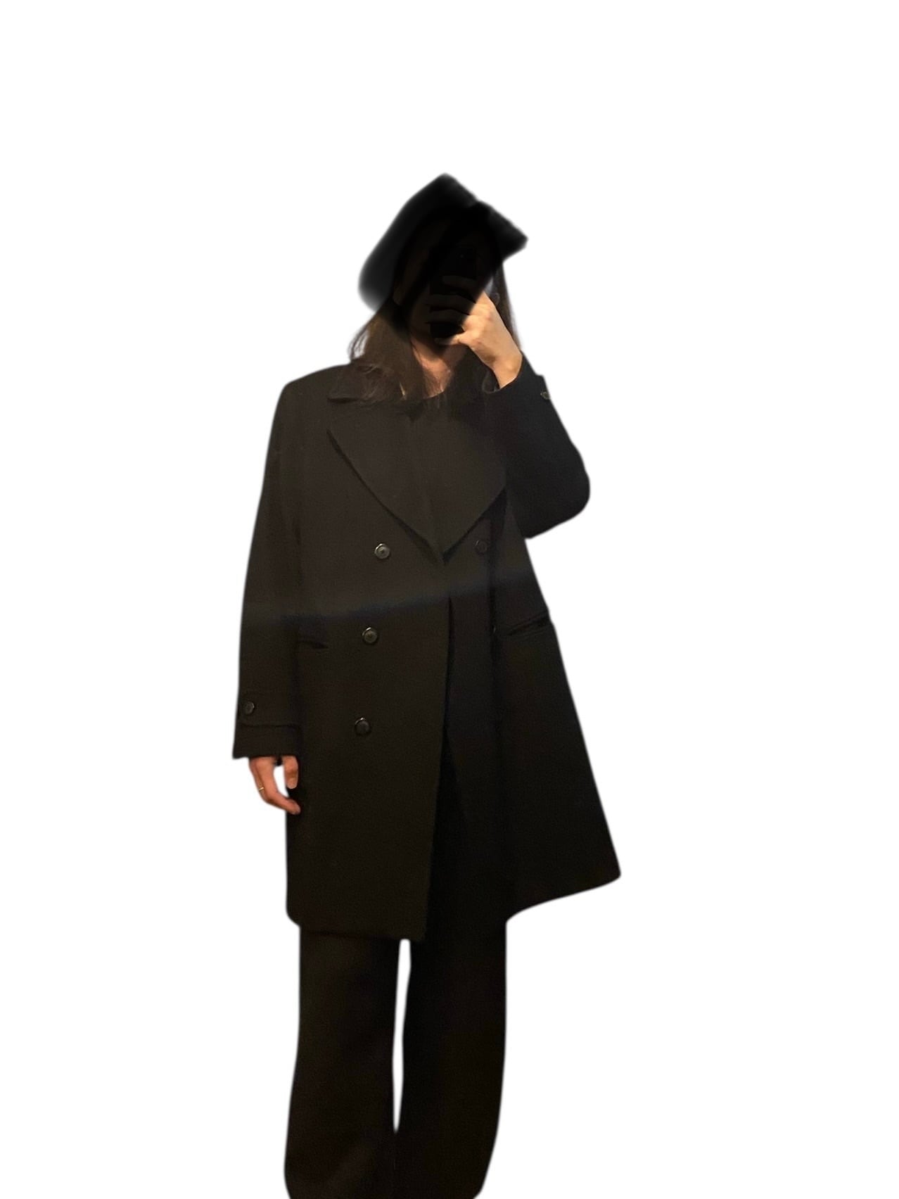 00s SAKS FIFTH AVENUE wool melton long pea coat | CLOSE CLOTHES