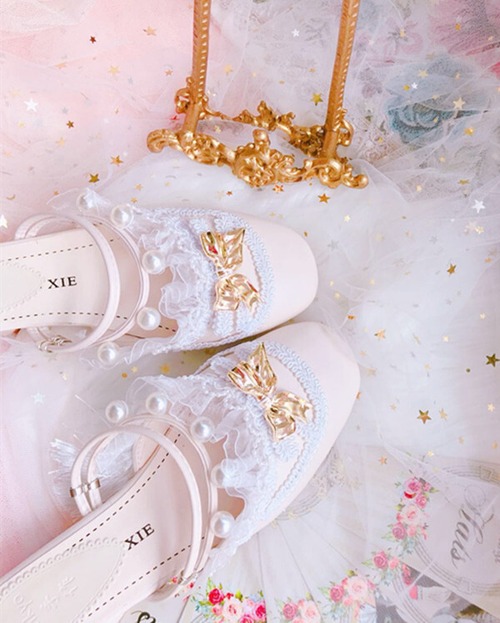 ✞✝✞ サンダルミュール きれいめ☆靴 シューズ スウィート ✞✝✞ゴスロリ SM ミリ 甘ロリ クラロリ 和ロリ エレガント 黒ロリ 姫ロリ 華ロリ DD-DD7809961