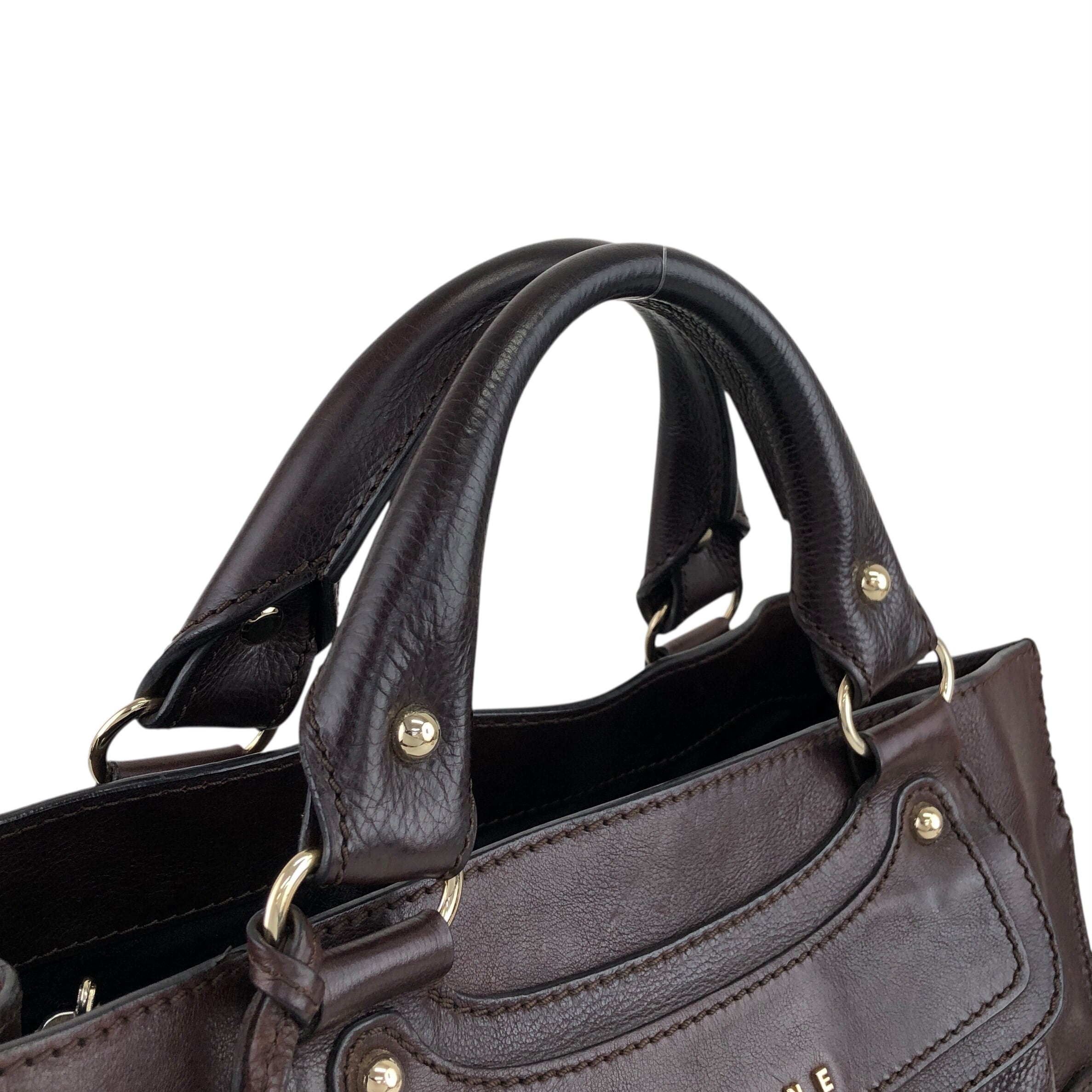 CELINE セリーヌ ブギーバッグ ハンドバッグ ブラウン 馬車 レザー