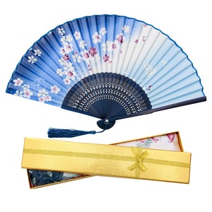 【数量限り】[boshiho] 扇子 メンズ レディース おしゃれ 和風 竹製 シルク 正絹 綺麗 花柄 蝶々 桜柄 扇子袋 和小物 お祭り お土産 プレゼント