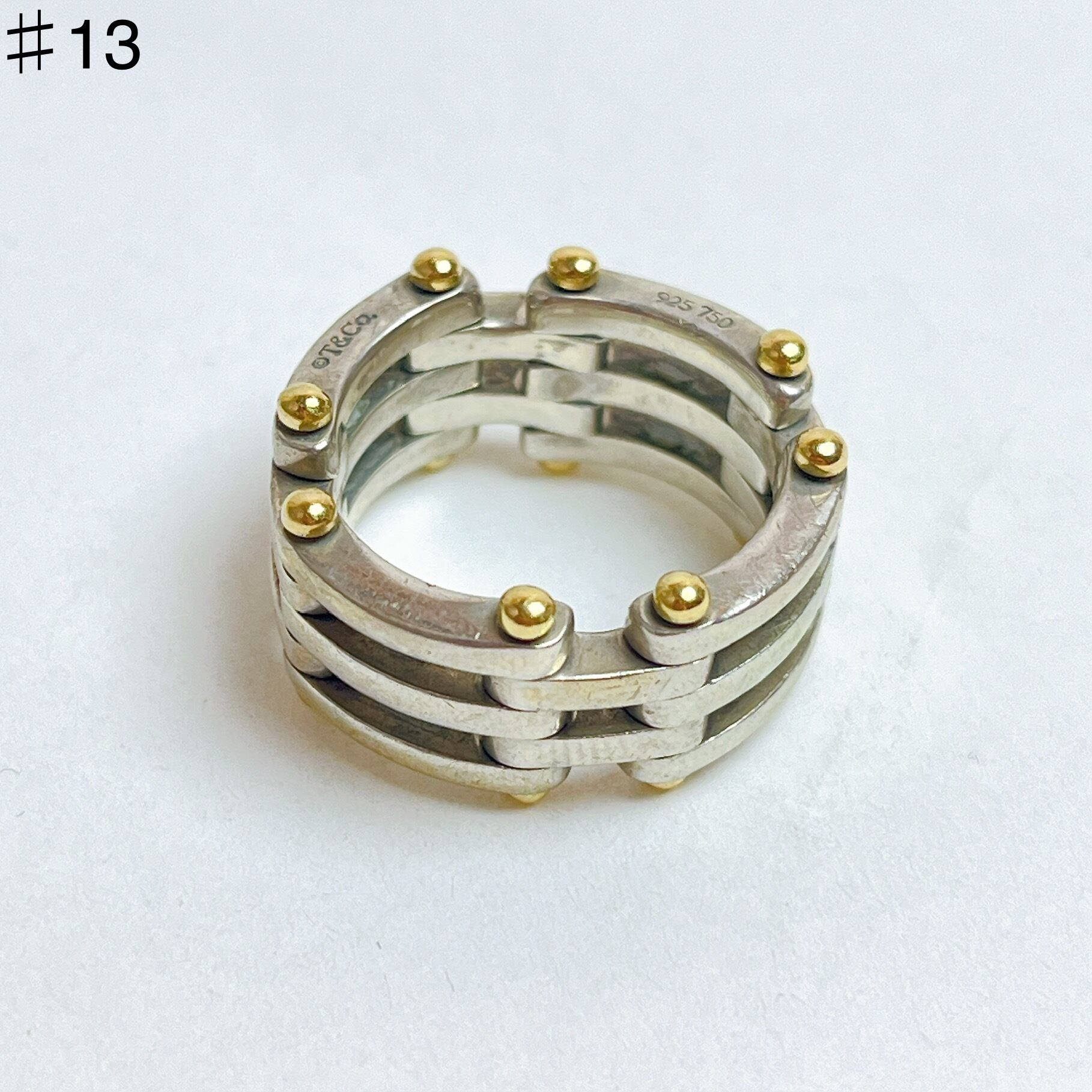 美品 VINTAGE TIFFANY ティファニー ゲートリング 12号 メンズ｜リング 