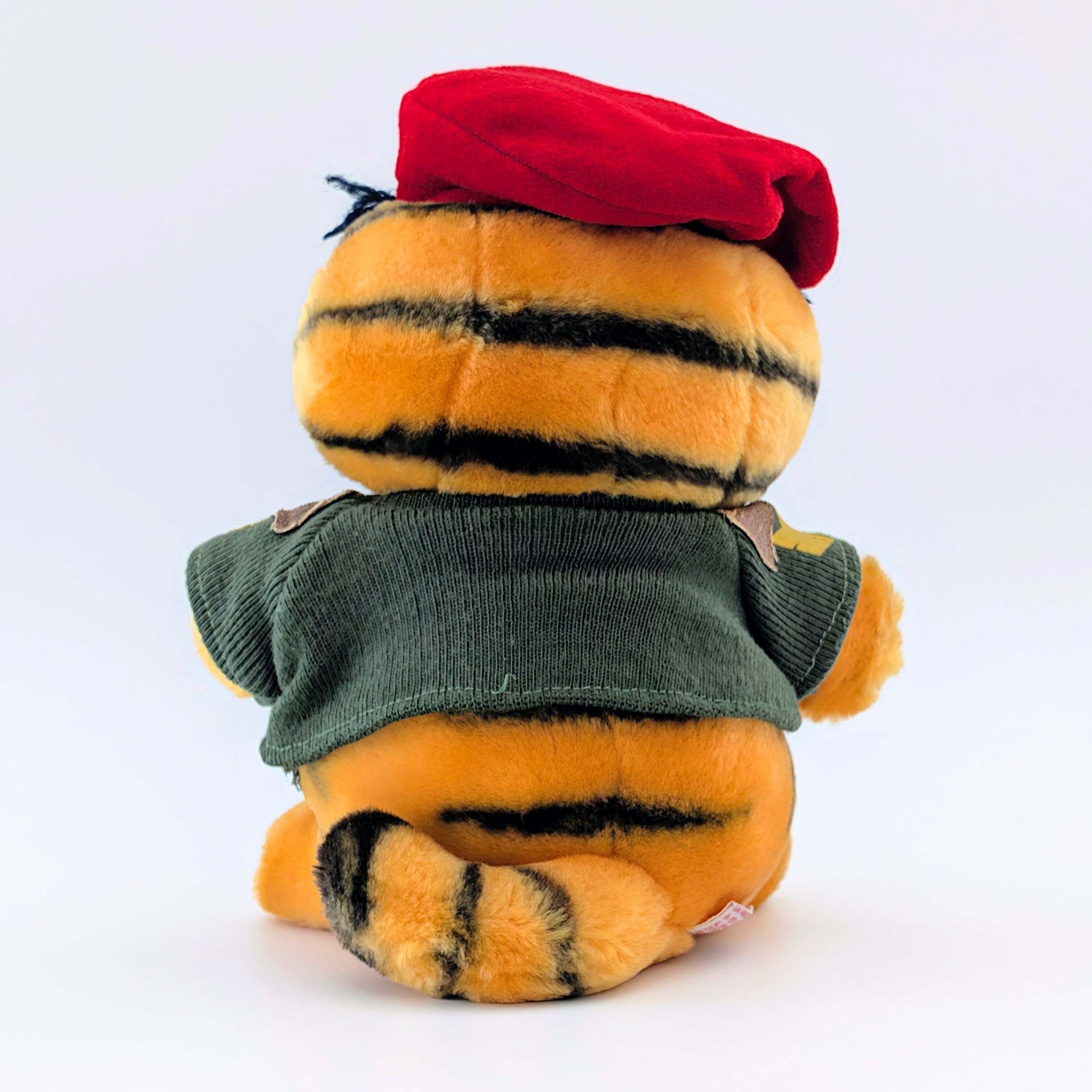 ☆ VINTAGE 1980年代初期 ☆【 Garfield ( ガーフィールド ) 】『 ガーフィールド大佐(笑) 』アーミーガーフィールド / ぬいぐるみ / プラッシュ / plush / 1980年代年製 〚アメリカン雑貨 アメトイ〛