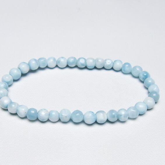 ラリマー ブレスレット 5mm 一点物 メール便可 [M便 1/10] 111-47913