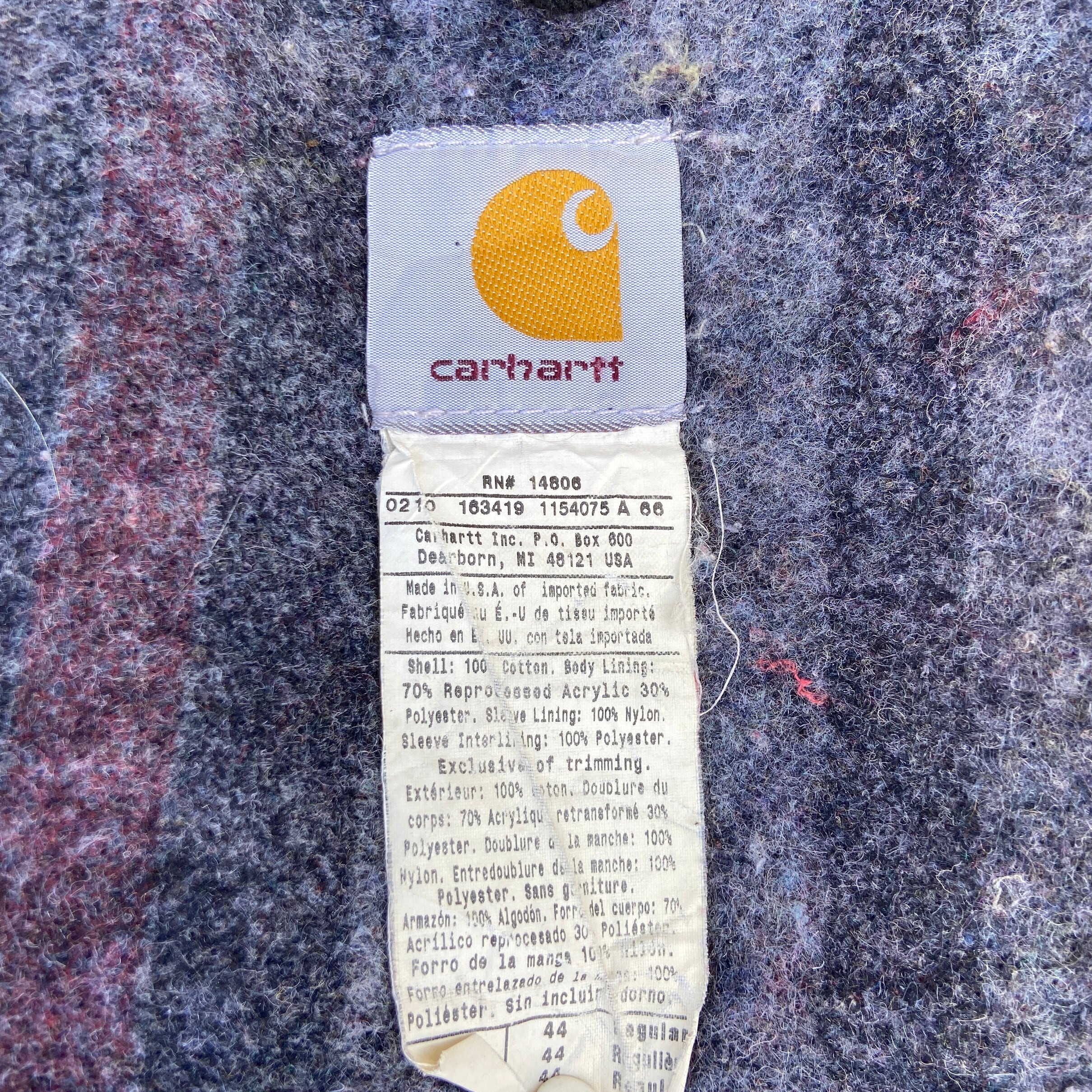 90年代 USA製 Carhartt カーハート デトロイトジャケット メンズXL相当