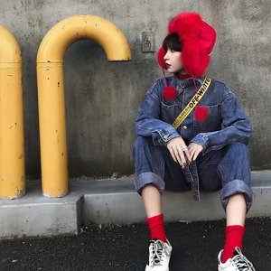 デニムジャンプスーツ　AJ33167−3173