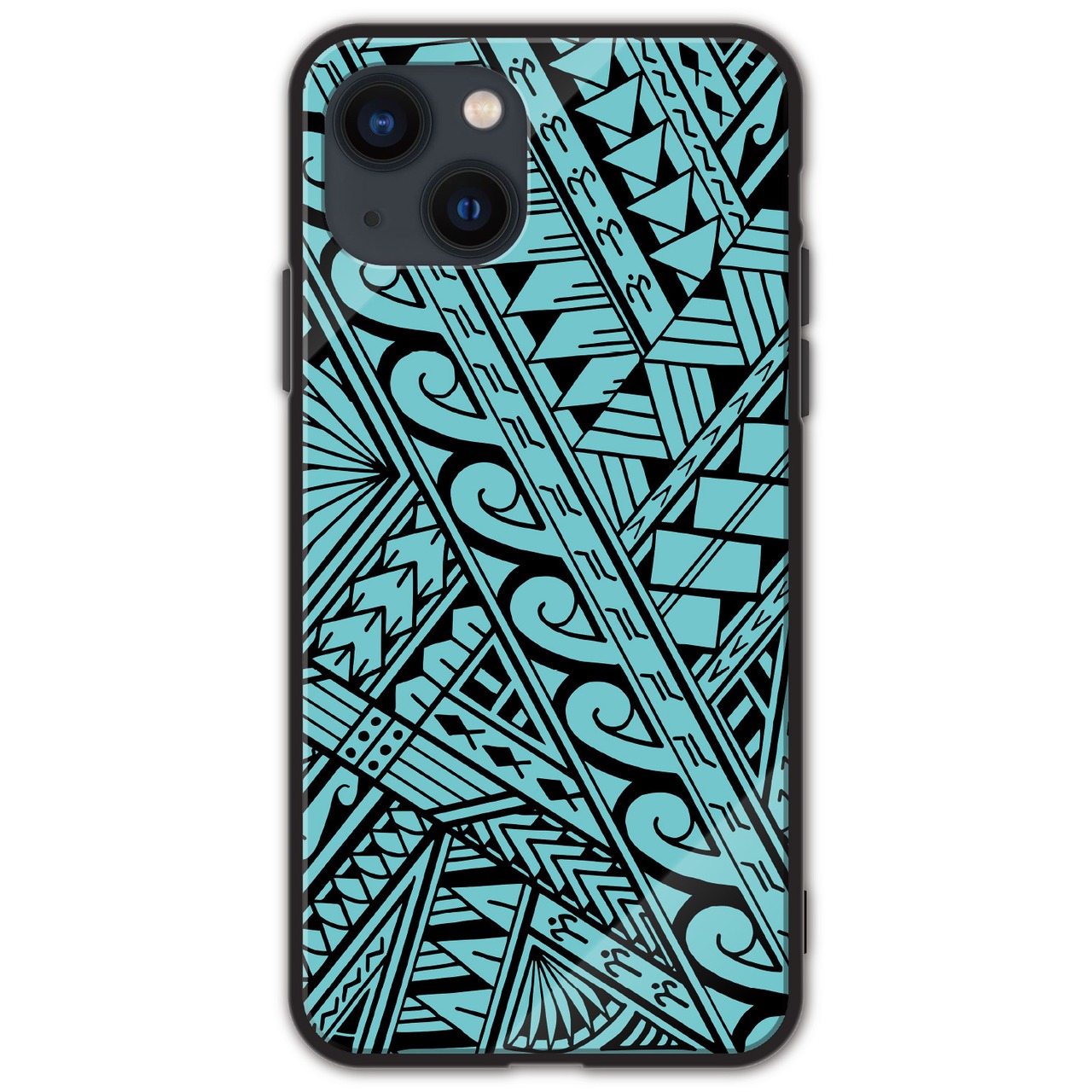 AOKI SAYAKO ガラス スマホケース【Beginning - Lanikai Blue】