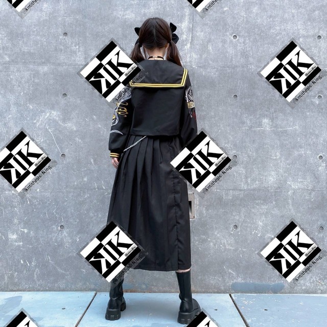レディース セーラー服 ダーク 暗黒 クール ロリータ ゴスロリ ダンス V系 ビジュアル系 派手 動画 B85 Antithesis King レディースファション部門 レディース セーラー服 ダーク 暗黒 クール ロリータ ゴスロリ ダンス V系 ビジュアル系 派手 動画 B85 Antithesis King レディースファション部門
