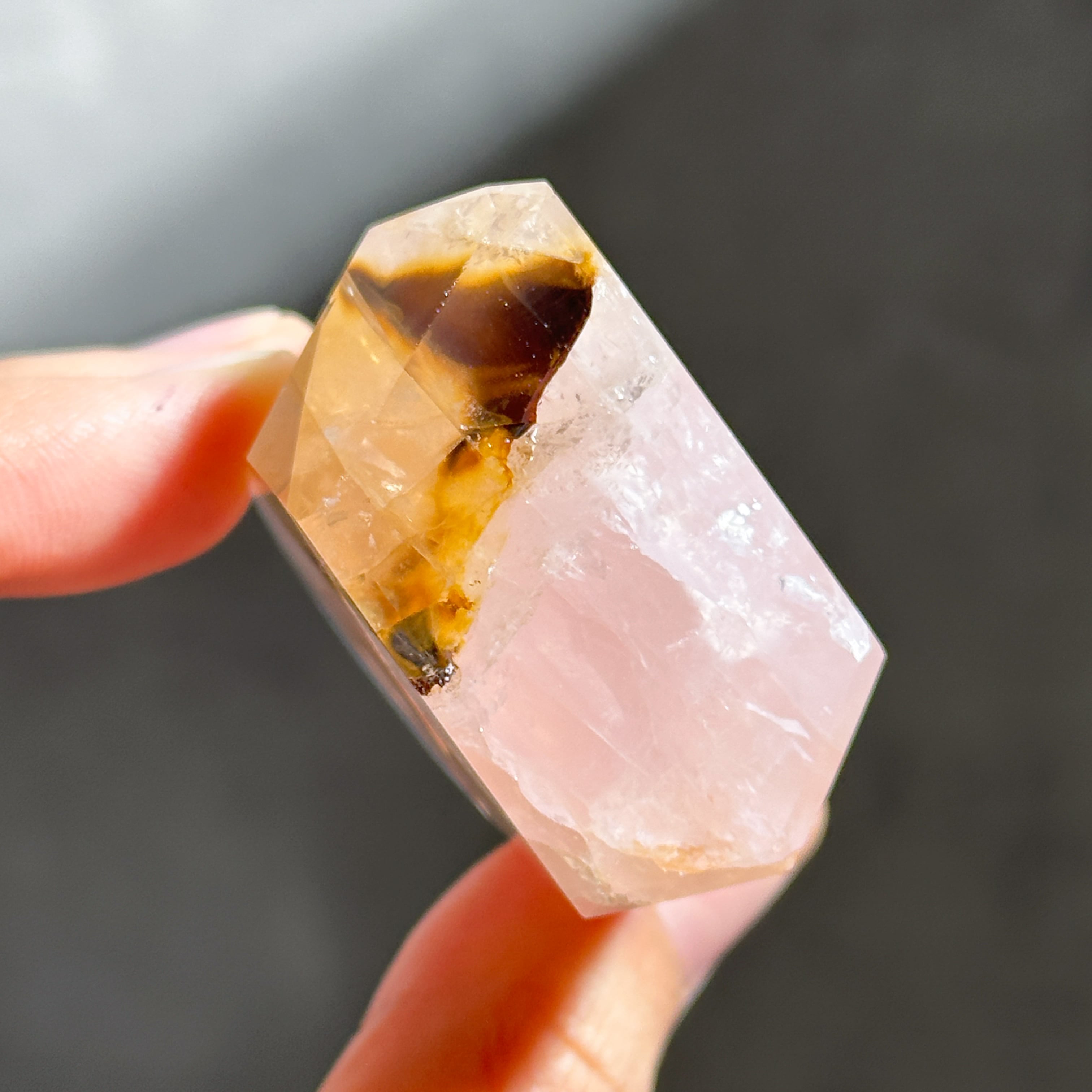 ローズクォーツ×ゴールデンヒーラー タワー91◇ Rose Quartz x Golden