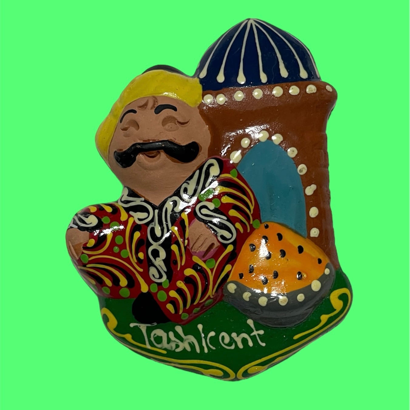 ウズベキスタン陶器 ウズベク人形 4 | Pay ID