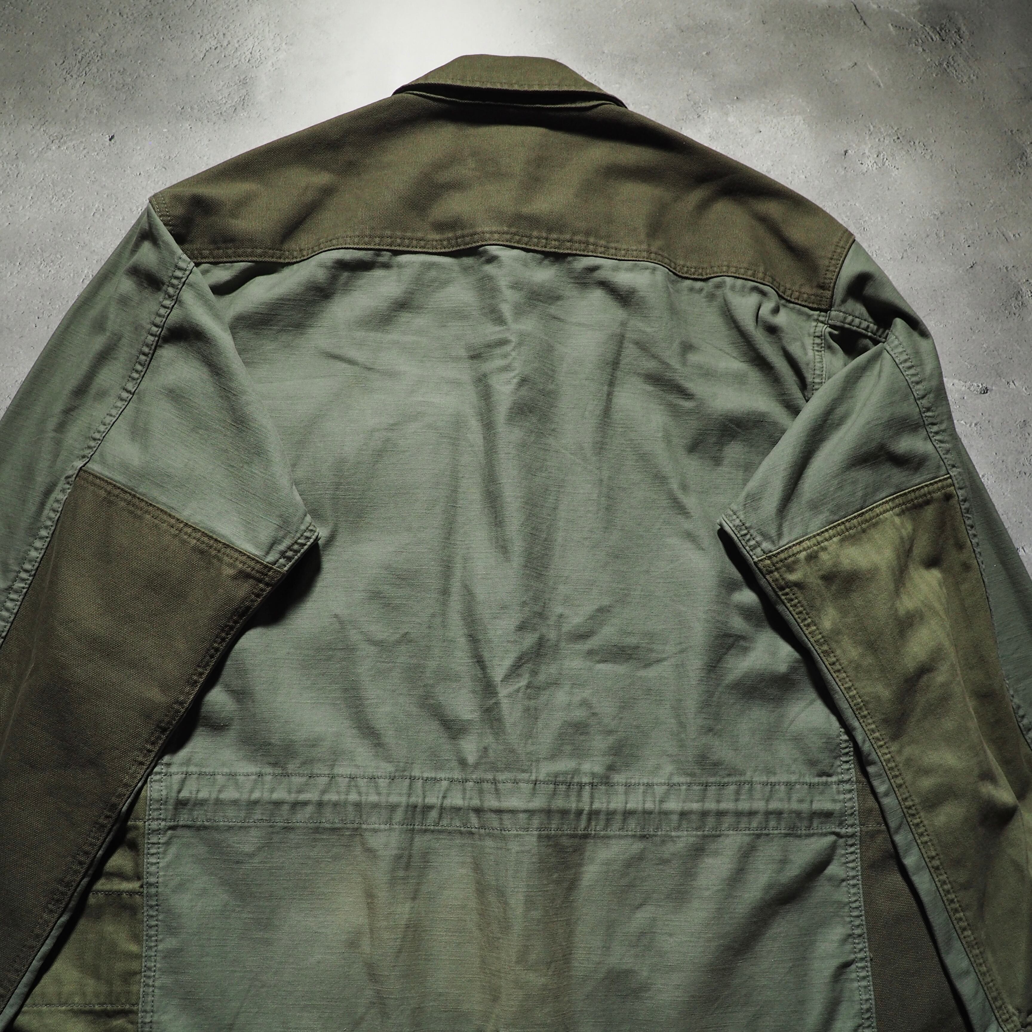 ” AVIREX ” Rebuild panel Docking vintage loose military jacket